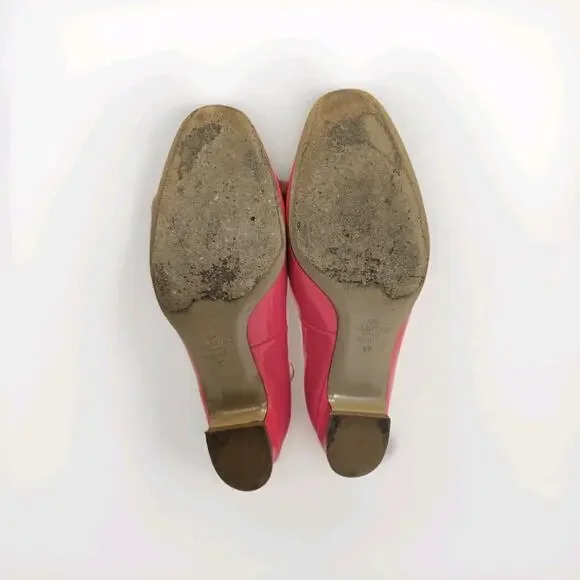 Valentino Garavani 37 Pink‎ Fuchsia Patent Tango Ankle Strap Ballet Low Heel - Picture 13 of 16